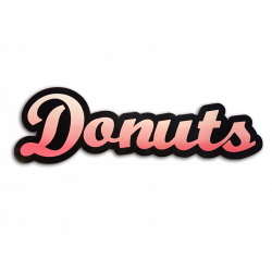 Panneau Donut personnalisé