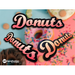 Panneau Donut personnalisé