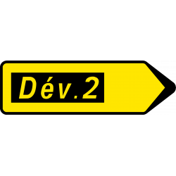 Paneau voierie temporaire direction de déviation KD22a-2
