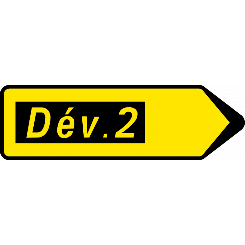 Paneau voierie temporaire direction de déviation KD22a-2