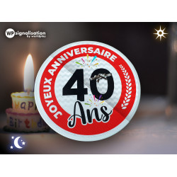 Panneau Personnalisé Anniversaire l WP Signalisation