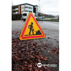 Panneau triflash AK5 leds I Panneau temporaire lumineux | WP Signalisation