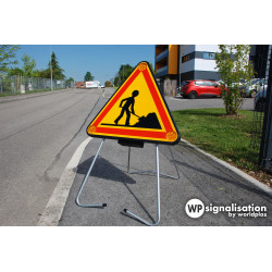 Panneau triflash AK5 leds I Panneau temporaire lumineux | WP Signalisation