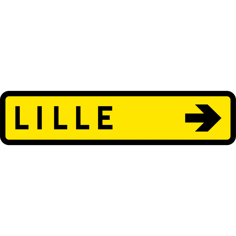 Paneau voierie temporaire présignalisation courante KD43c