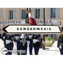 Panneau directionnel D21 Gendarmerie personnalisé | WP Signalisation est un fabricant de panneaux français