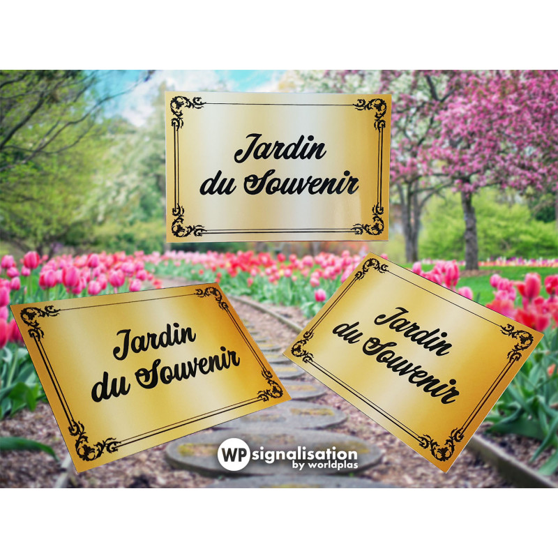 Panneau De Jardin En Métal Personnalisé Avec Votre Nom - Décoration Extérieure Résistante, Idéal Fête Des Mères
