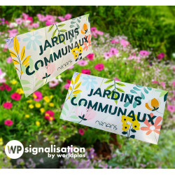 Panneau Personnalisé Jardin communaux  l WP Signalisation