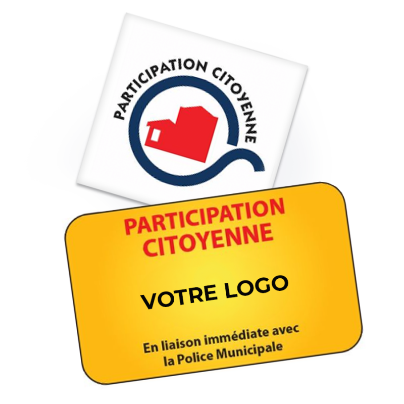 Panneau de participation citoyenne personnalisé | Voisins vigilants | Vigilance citoyenne par WPSignalisation