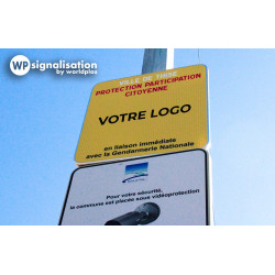 Panneau de participation citoyenne personnalisé | Voisins vigilants | Vigilance citoyenne par WP Signalisation