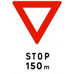 Panneau présignalisation de stop AB5