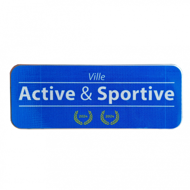 Panneau Label Ville Active et Sportive l WP Signalisation Panneau Label Ville Active et Sportive l WP Signalisation
