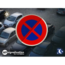 Panneau stationnement arrêt et stationnement interdits B6d