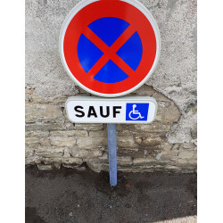 Panneau stationnement arrêt et stationnement interdits B6d