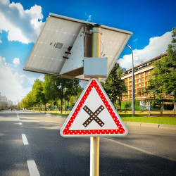 Panneau Lumineux Attention Ecole A13a avec Radar Pédagogique