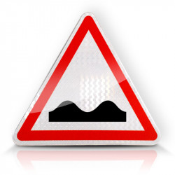 Panneau de danger cassis ou dos-dâne A2A