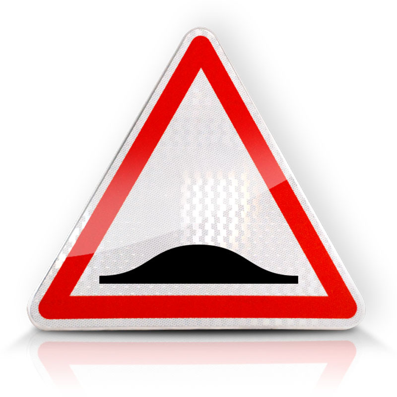 Panneau de danger A2B Ralentisseur de type dos-d'âne I WP Signalisation