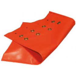 Sac de lestage en PVC Orange 680 g/m2 - Vide - Capacité 15 kg -  600x 410 mm - 22900227