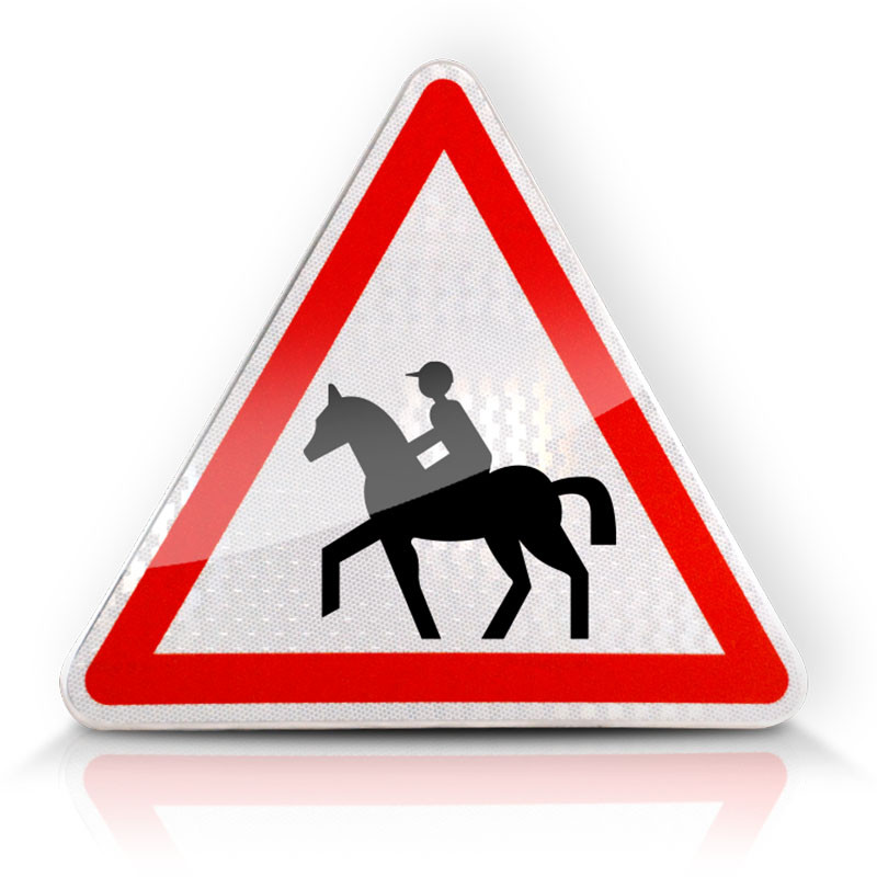 Panneau de danger passage de cavaliers A15C  l WP Signalisation