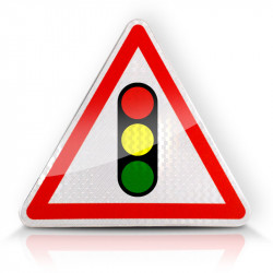 Panneau A17 - Panneau feu tricolore I WP Signalisation