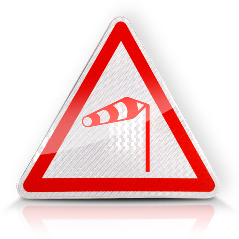 Panneau Vent latéral - Panneau A24 I WP Signalisation