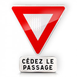 Panneau AB3A I Panneau cédez le passage à l'intersection I WP Signalisation