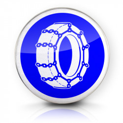 Panneau d'obligation chaînes à neige obligatoires B26 |Produit made-in-France WPSignalisation