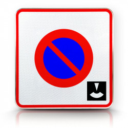 Panneau stationnement zone à stationnement de durée limitée contrôlée par disque B6B3