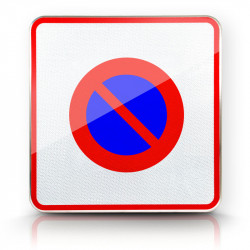 Panneau stationnement entrée d'une zone à stationnement interdit | Panneau B6b1