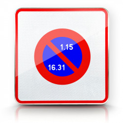 Panneau stationnement entrée d'unee zone à stationnement payant B6B2