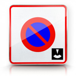 Panneau stationnement zone à stationnement de durée limitée contrôlée par disque B6B3
