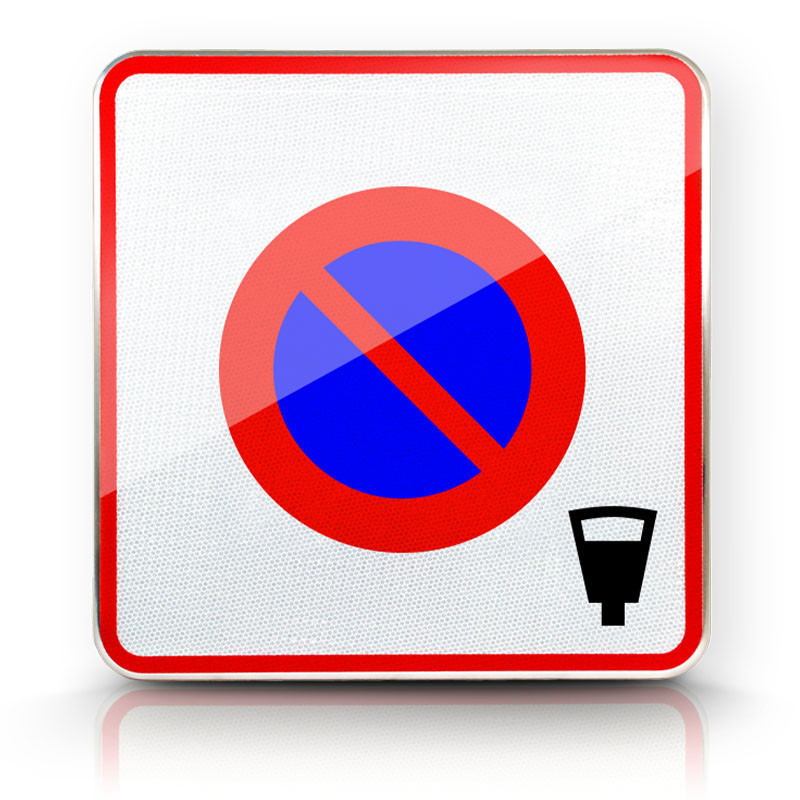 Panneau stationnement entrée d'une zone à stationnement payant B6B4 | Panneau B6 pour parcometre