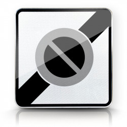 Panneau fin de stationnement interdit I WP Signalisation I Panneau B50a | WP Signalisation