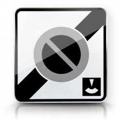 Panneau stationnement sortie zone stationnement durée limitée avec contrôle par disque B50C l WP Signalisation