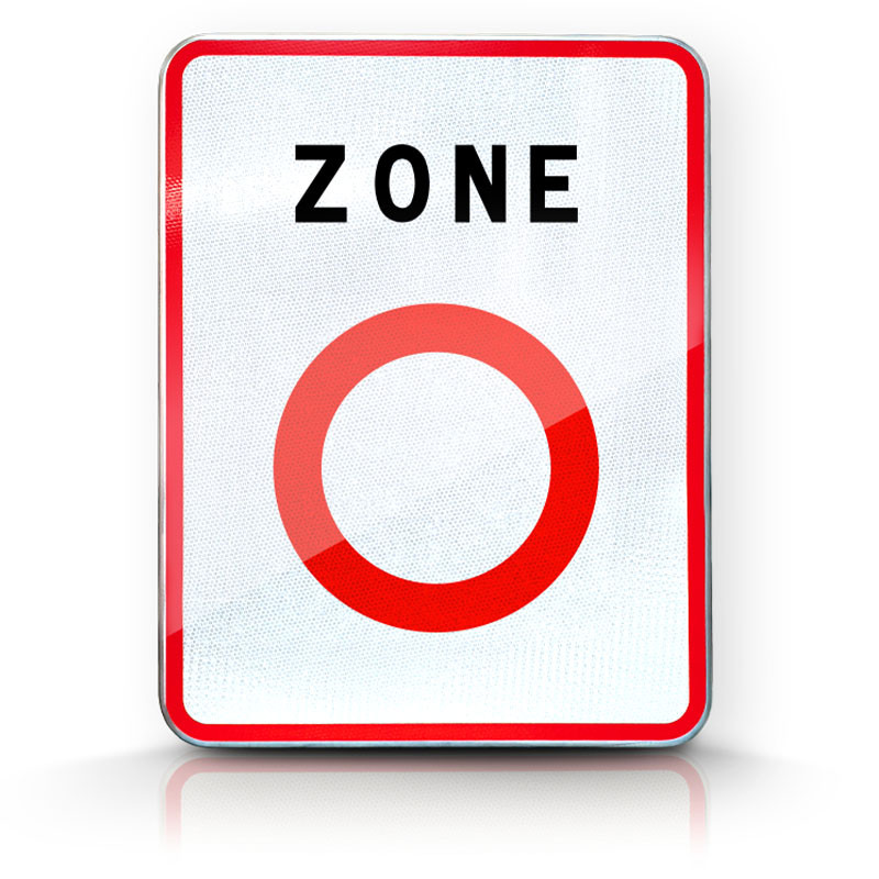 Panneau de signalisation Zone à Faibles Emissions (ZFE)  - B56 l WP Signalisation