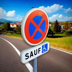 Panneau de stationnement B6D - Arrêt et stationnement interdits l WP Signalisation