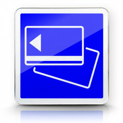 Panneau indication paiement automatique C64b