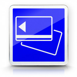 Panneau indication paiement automatique C64b
