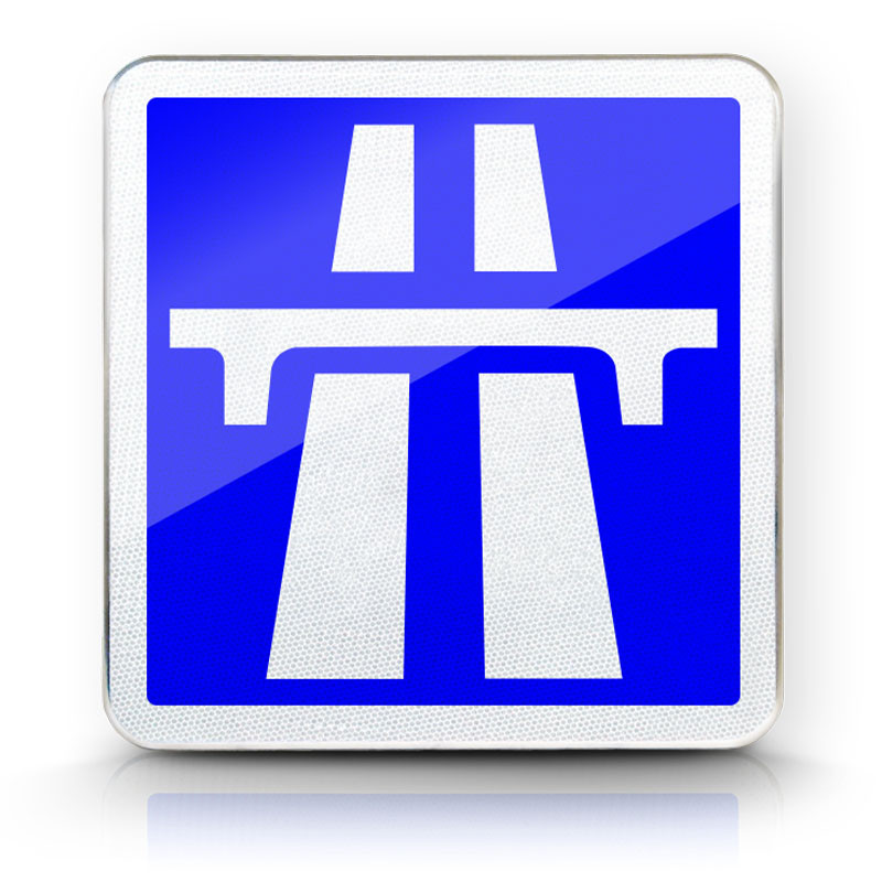Panneau indication début d'autoroute C207