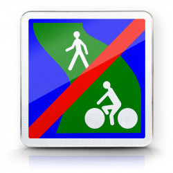 Panneau de signalisation C116 - Panneau fin de voie verte | WP Signalisation