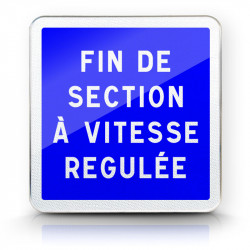 Panneau indication fin de section à vitesse régulée C51B
