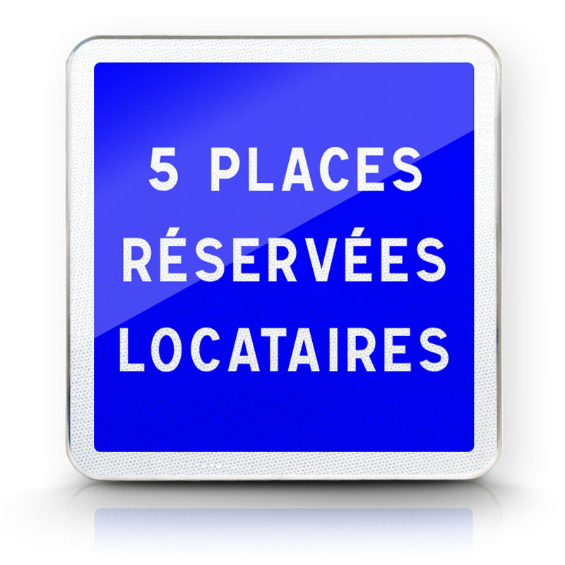 Panneau d'indications diverses C50 | Place parking | Arrêt autorisé sur trottoir et autres textes personnalisés disponibles