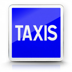 Panneau indication station de taxis C5