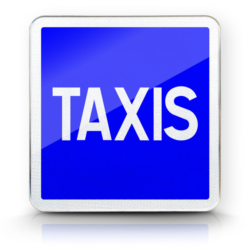 Panneau indication station de taxis C5