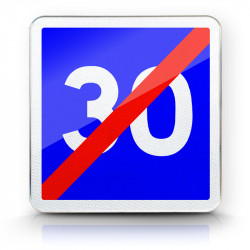 Panneau indication fin de vitesse conseillée C4b l WP Signalisation