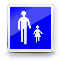 Panneau B54 I Panneau début d'aire piétonne I Panneau piétons | WP Signalisation