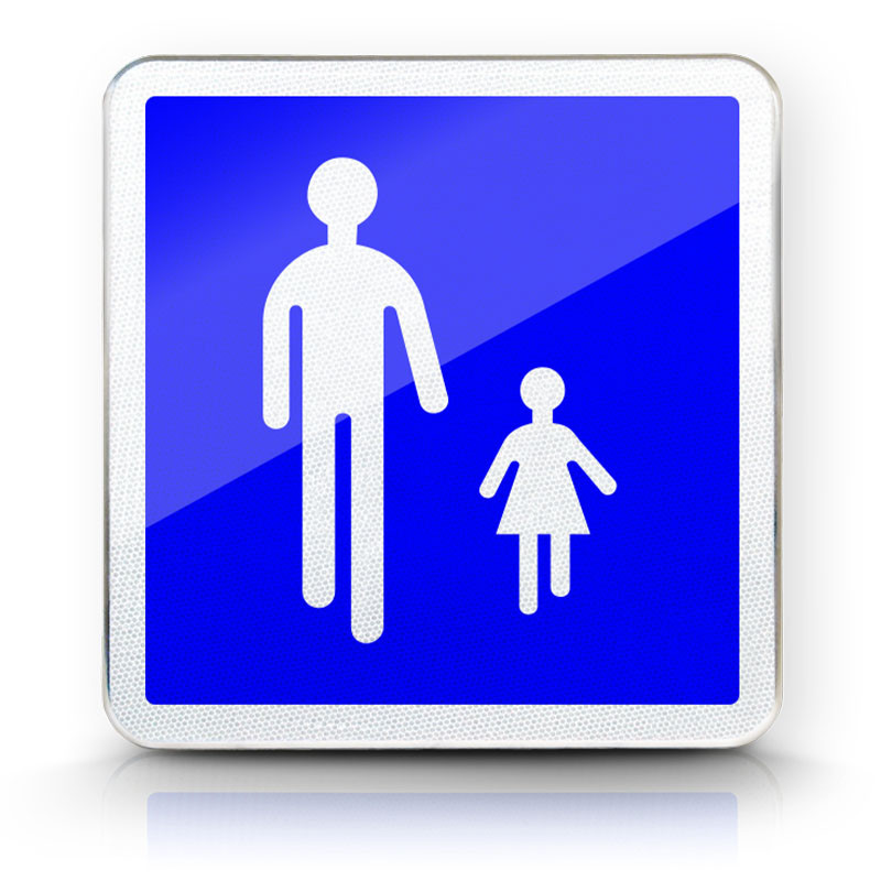 Panneau B54 I Panneau début d'aire piétonne I Panneau piétons | WP Signalisation