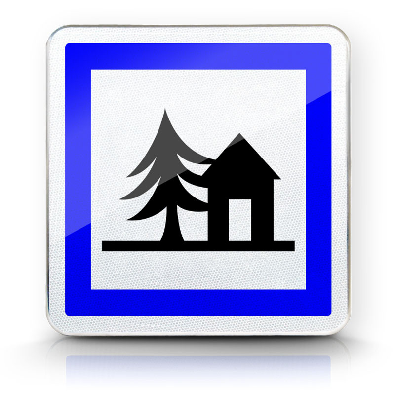 Panneau services auberge de jeunesse CE5a