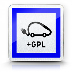Panneau services poste de recharge de véhicules électriques CE15j