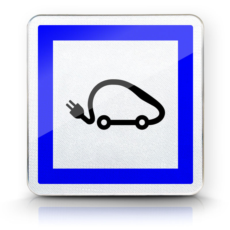 Panneau services poste de recharge de véhicules électriques CE15i | WPSignalisation
