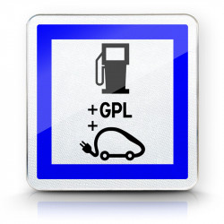 Panneau services poste de distribution de carburant gaz de pétrole liquéfié (GPL) CE15h